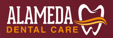 Alameda Dental Care logo with dark background